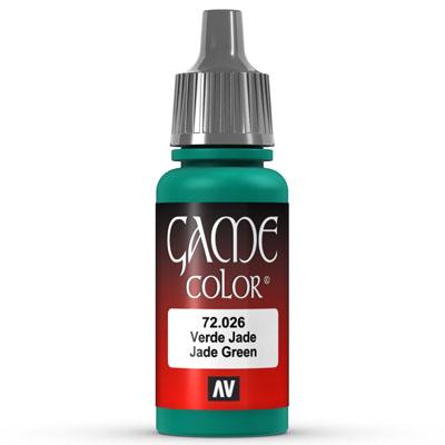 Vallejo Game Color: 026 Jade Green, 17 ml
