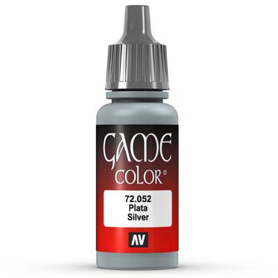 Vallejo Game Color: 052 Silver, 17 ml