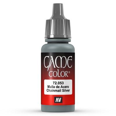 Vallejo Game Color: 053 Chainmail Silver, 17 ml