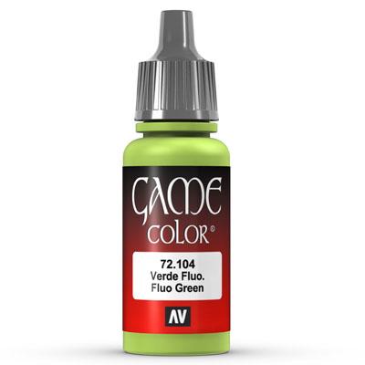 Vallejo Game Color: 104 Fluo Green, 17 ml