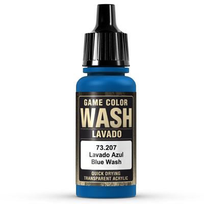 Vallejo Game Color Ink: 207 Wash Blue Shade, 17 ml
