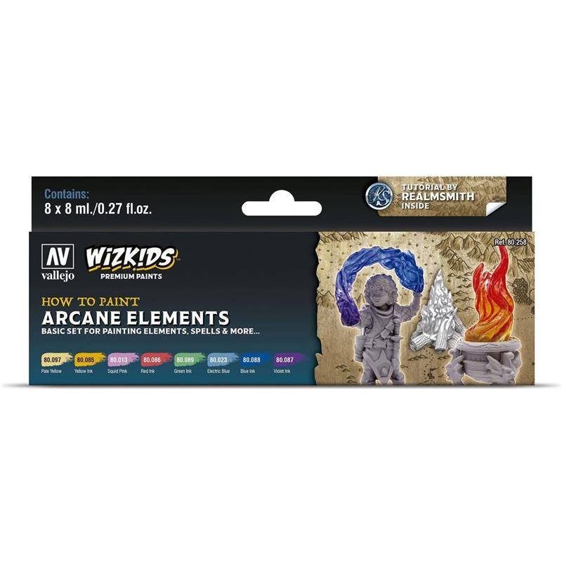 Vallejo Wizkids Premium: Arcane Elements (8ml) (8)