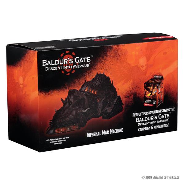 D&D Icons of the Realms Descent into Avernus Infernal War Machine Premium Figure - Case Incentive, Englisch