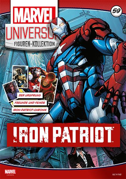 Marvel Universum Figuren-Kollektion 59: Iron Patriot (mit handbemalter Classic Marvel-Figur)