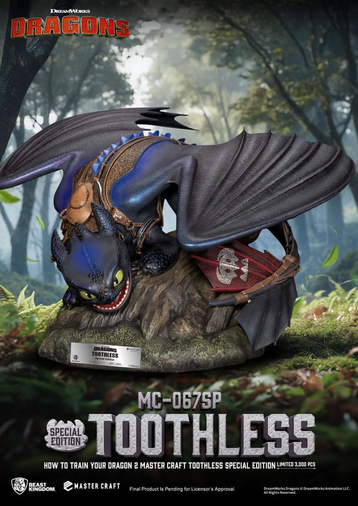 Drachenzähmen leicht gemacht 2 Master Craft Statue Toothless 38 cm
