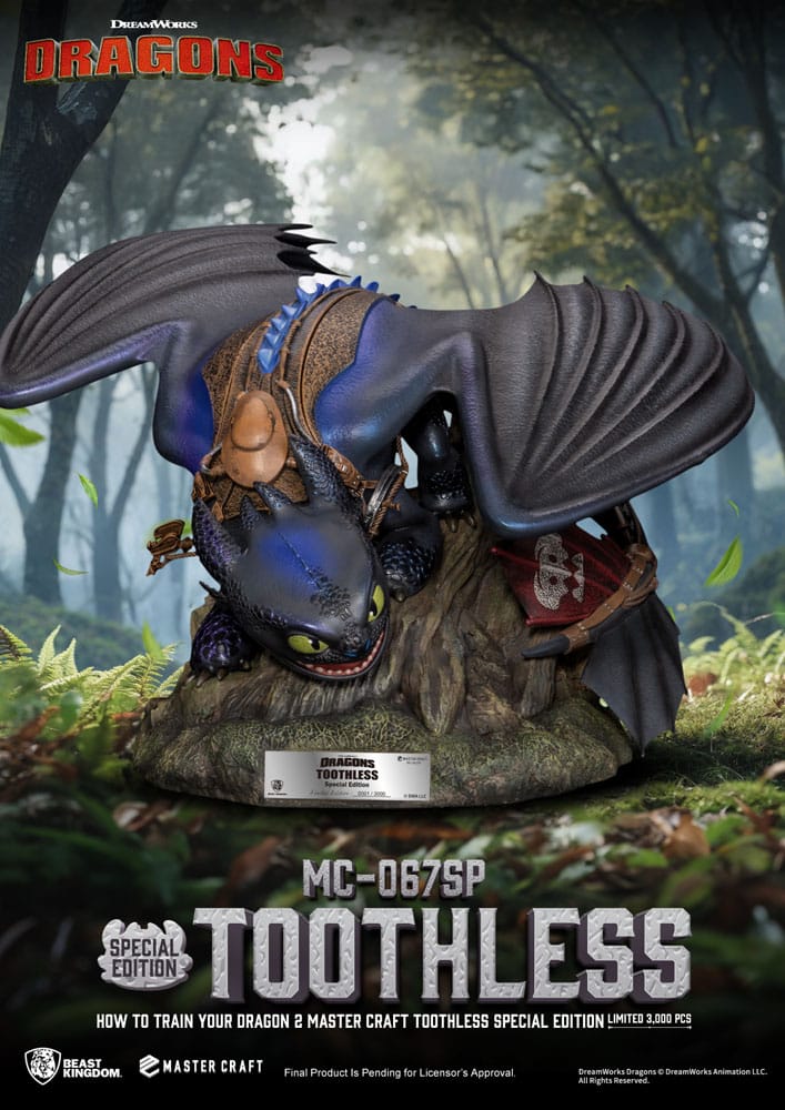 Drachenzähmen leicht gemacht 2 Master Craft Statue Toothless 38 cm