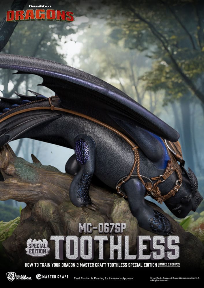 Drachenzähmen leicht gemacht 2 Master Craft Statue Toothless 38 cm
