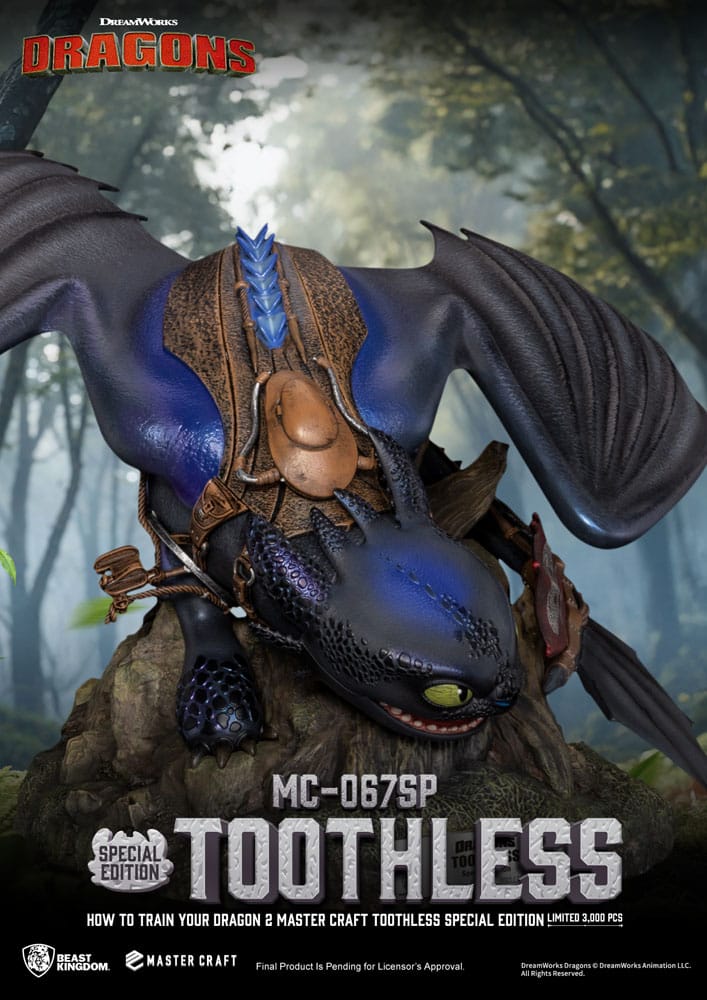Drachenzähmen leicht gemacht 2 Master Craft Statue Toothless 38 cm