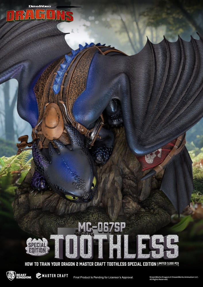 Drachenzähmen leicht gemacht 2 Master Craft Statue Toothless 38 cm