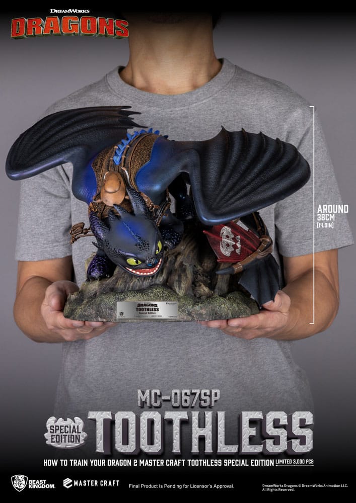 Drachenzähmen leicht gemacht 2 Master Craft Statue Toothless 38 cm