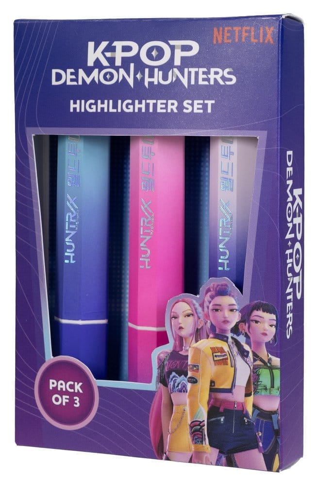 KPop Demon Hunters Textmarker 3er-Pack Huntr/x