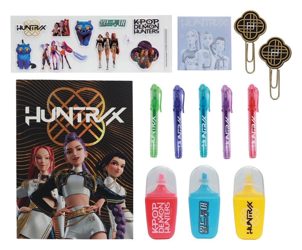 KPop Demon Hunters Stationery Set 10-Pack Golden