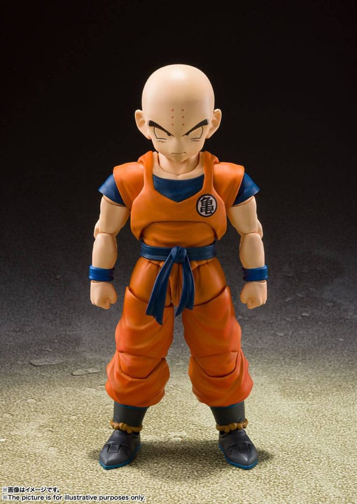 Dragon Ball Z S.H. Figuarts Action Figure Krillin-Earth's Strongest Man (Reissue) 12 cm
