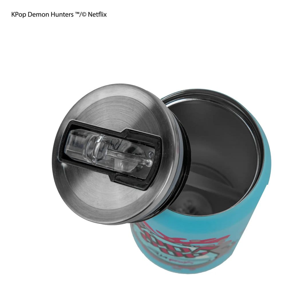 KPop Demon Hunters Thermobecher mit Strohhalm Soda Pop Can