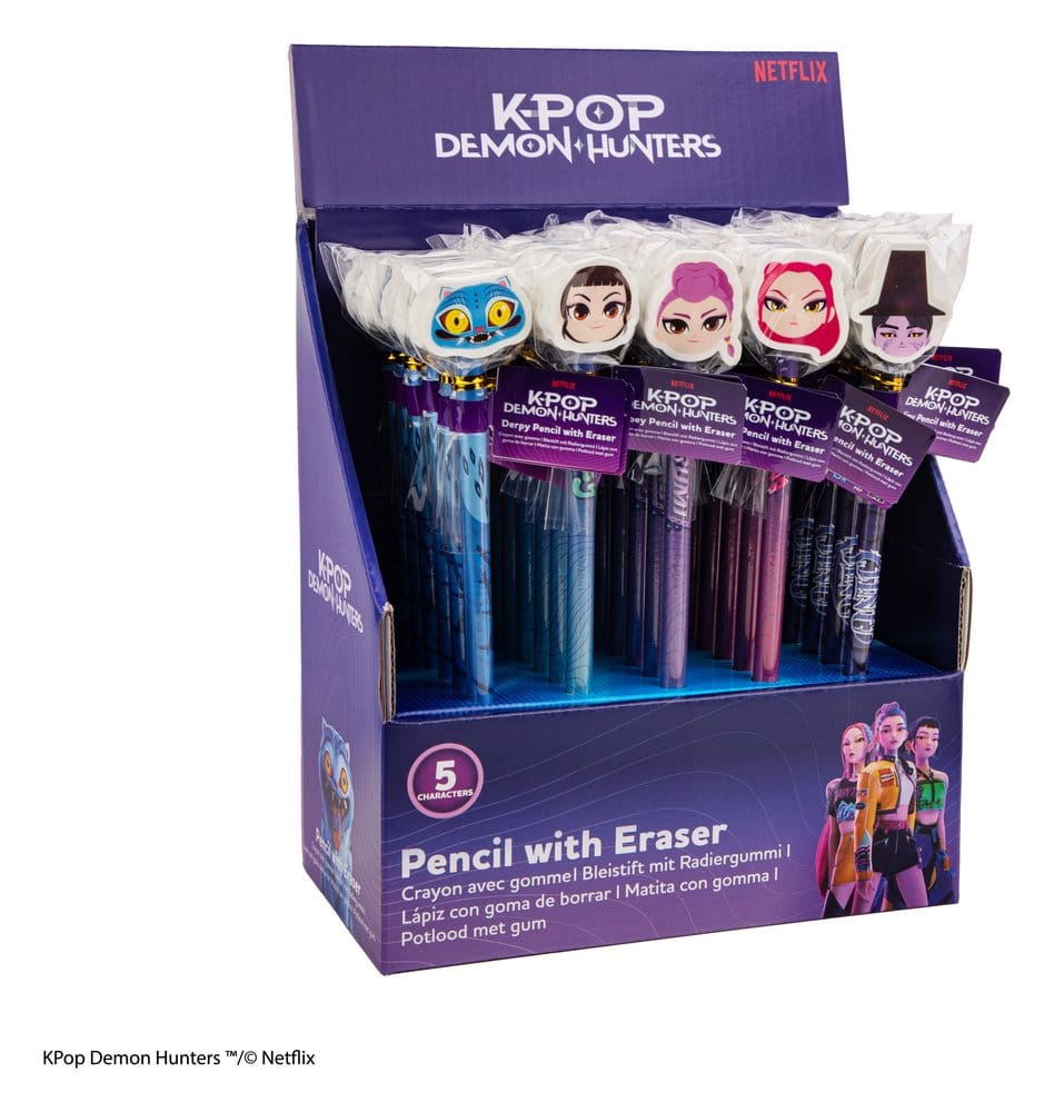 KPop Demon Hunters Bleistift & Radiergummi Serie 1