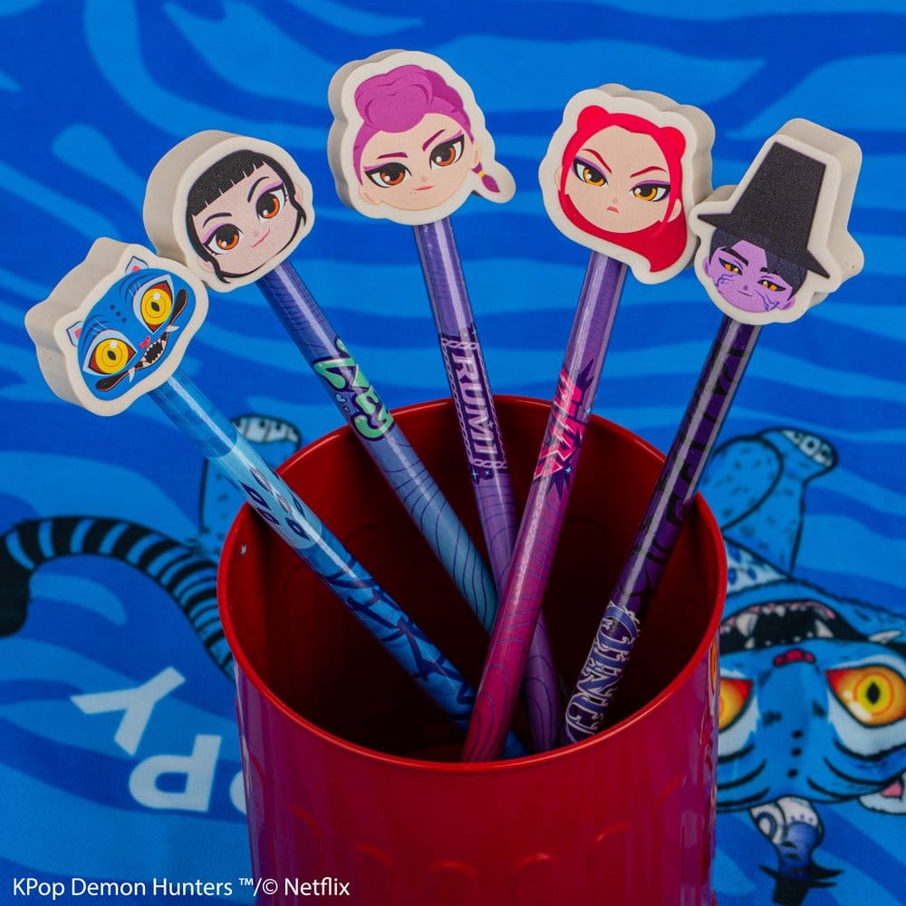 KPop Demon Hunters Bleistift & Radiergummi Serie 1