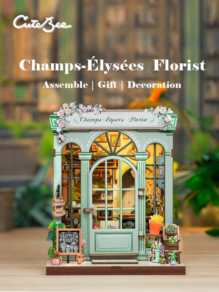 Miniature House Model Kit Champs-Élysées Florist 18 x 16 cm  