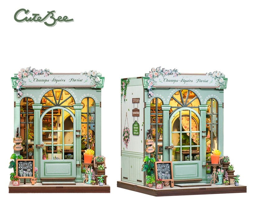Miniature House Model Kit Champs-Élysées Florist 18 x 16 cm  