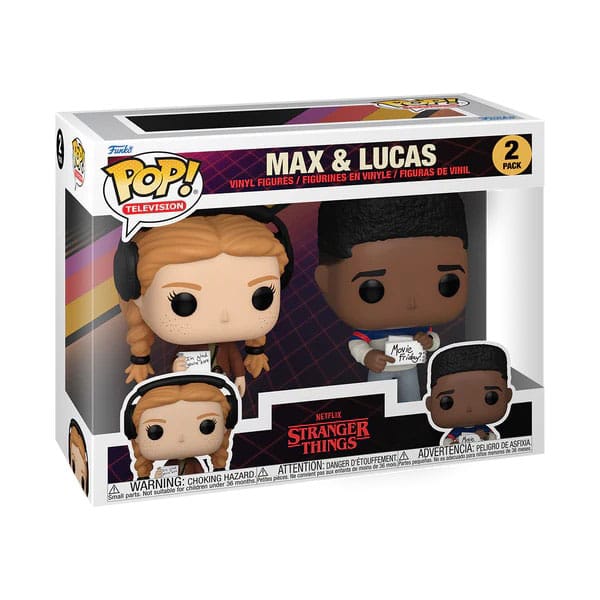Stranger Things POP! Animation Vinyl Figures 2-Pack: Max & Lucas, 9 cm