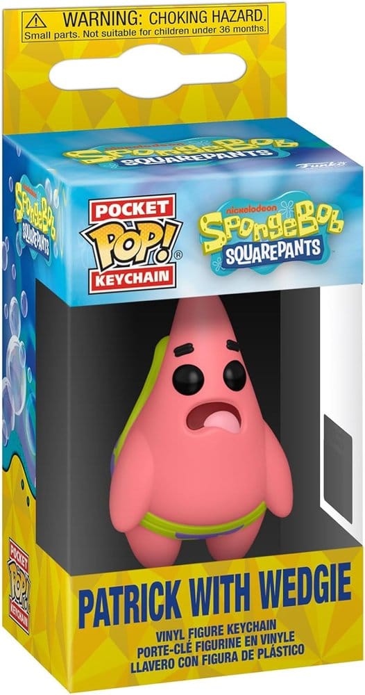 SpongeBob Schwammkopf POP! Vinyl Schlüsselanhänger 4 cm Patrick w/Wedgie