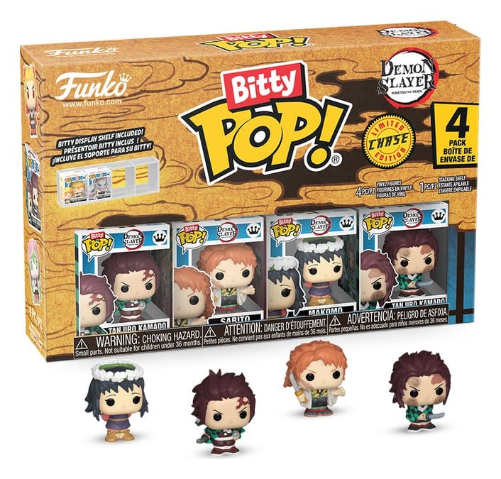 Demon Slayer: Kimetsu no Yaiba Bitty POP! Vinyl Figures 4-Pack Tanjiro 2.5 cm