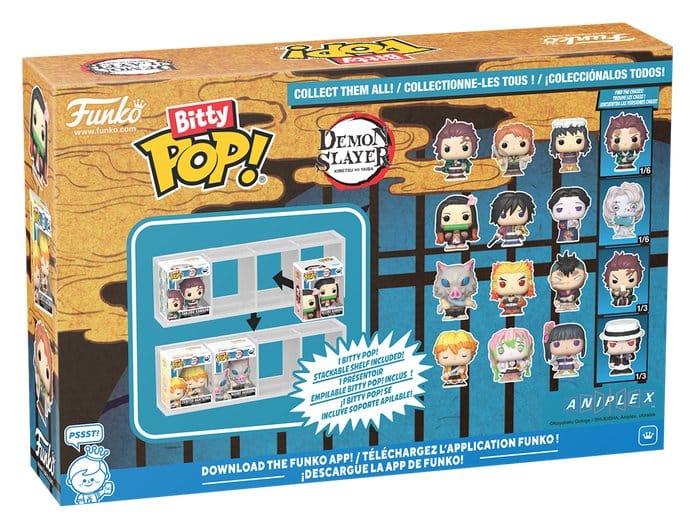 Demon Slayer: Kimetsu no Yaiba Bitty POP! Vinyl Figures 4-Pack Tanjiro 2.5 cm
