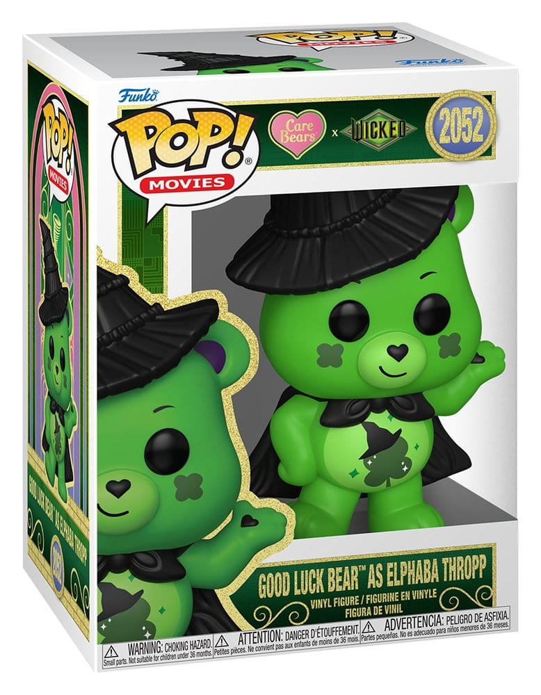 Wicked x Die Glücksbärchis POP! Vinyl Figur Good Luck Bear as Elphaba 9 cm