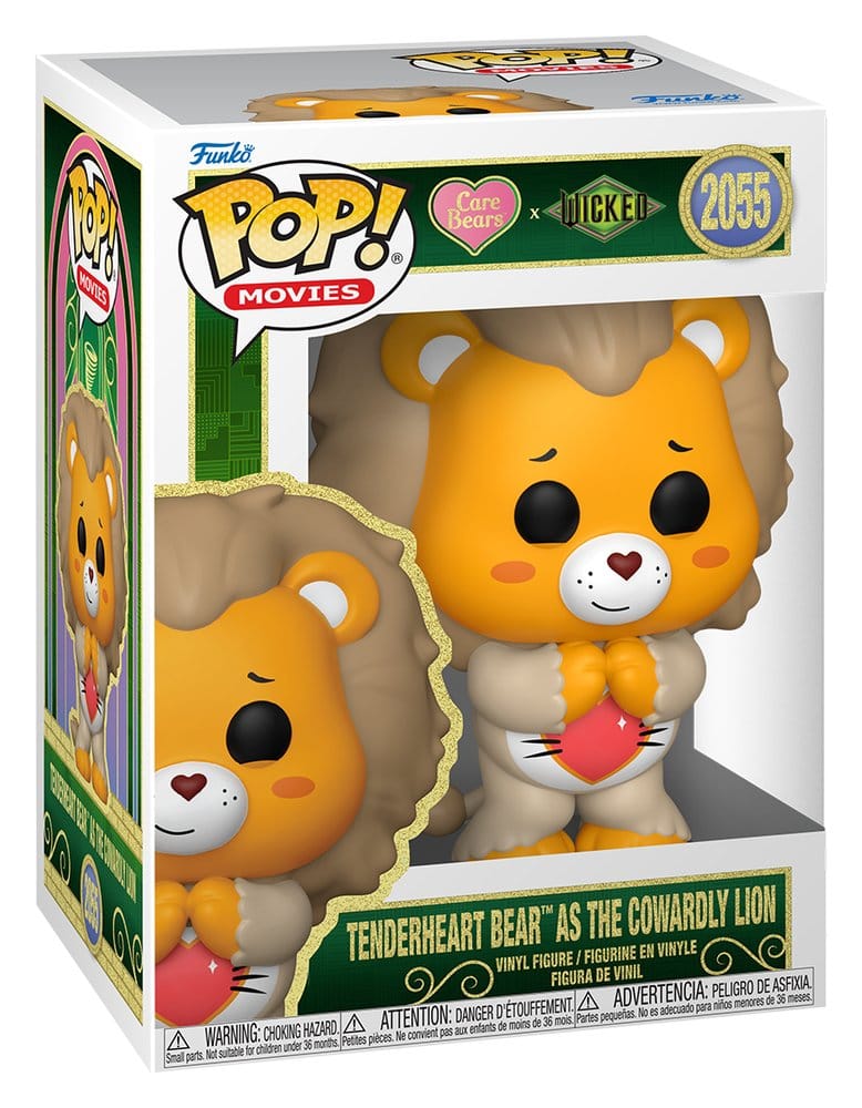 Wicked x Die Glücksbärchis POP! Vinyl Figur Tenderheart Bear as the Cowardly Lion 9 cm