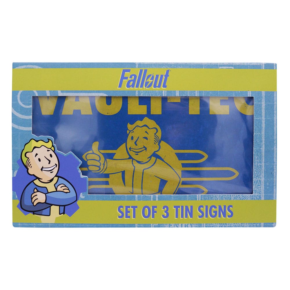 Fallout Tin Signs 3 Pack Brands 