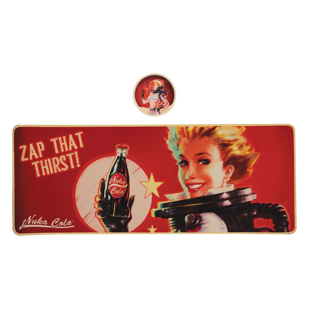 Fallout Desk Mat & Coasters Nuka-Cola