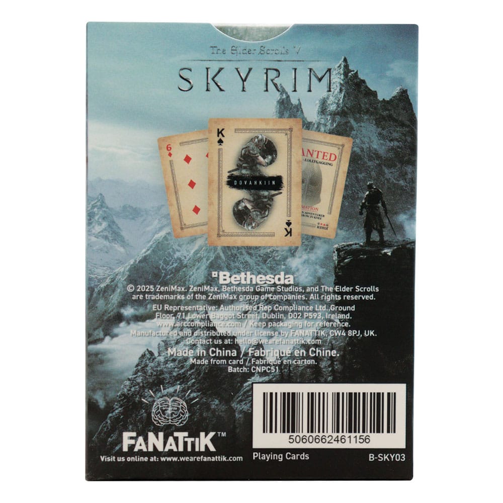 Elder Scrolls Skyrim Spielkarten