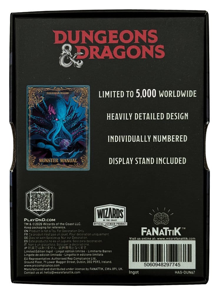 Dungeons & Dragons Ingot Monster Manual Alternate Cover Limited Edition     