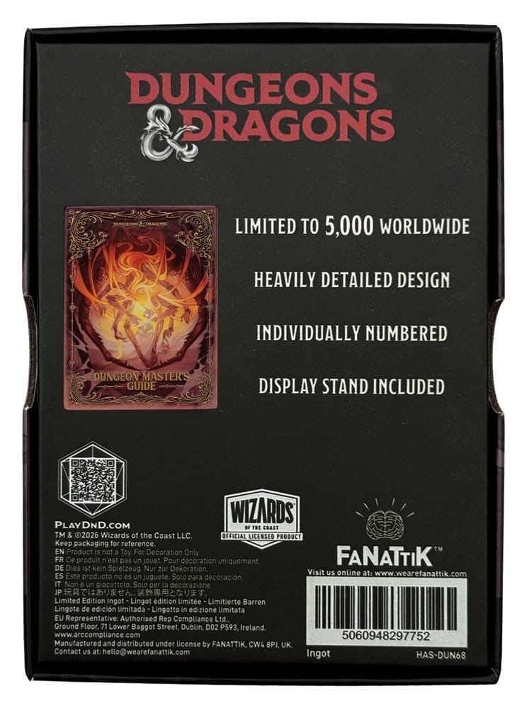 Dungeons & Dragons Ingot Dungeon Masters Guide Alternate Cover Limited Edition      
