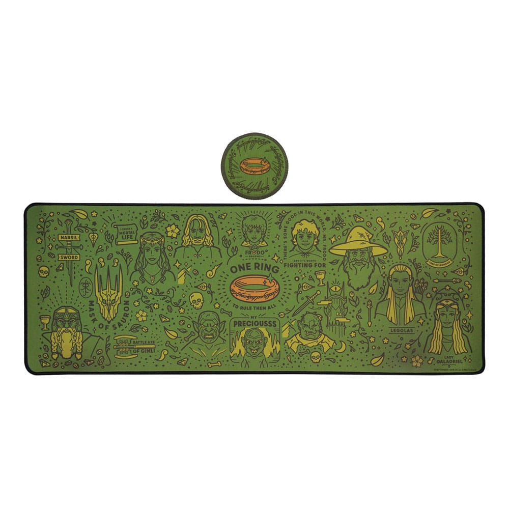 Lord of the Rings Desk Pad & Coaster Set 