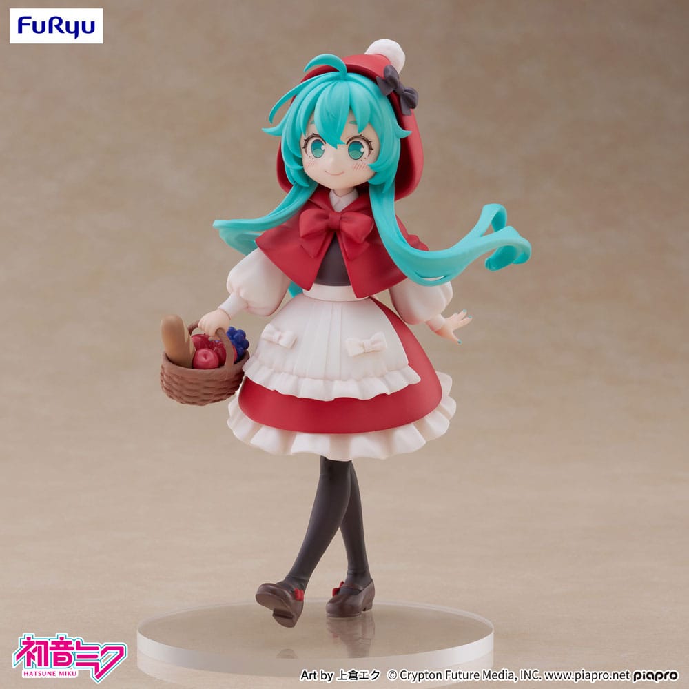 Hatsune Miku Desktop Fairy PVC Statue: Hatsune Miku Little Red Riding Hood Ver., 16 cm