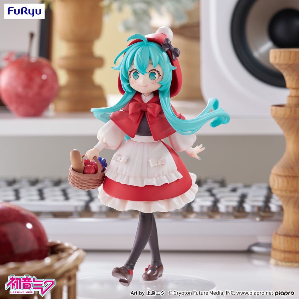 Hatsune Miku Desktop Fairy PVC Statue: Hatsune Miku Little Red Riding Hood Ver., 16 cm