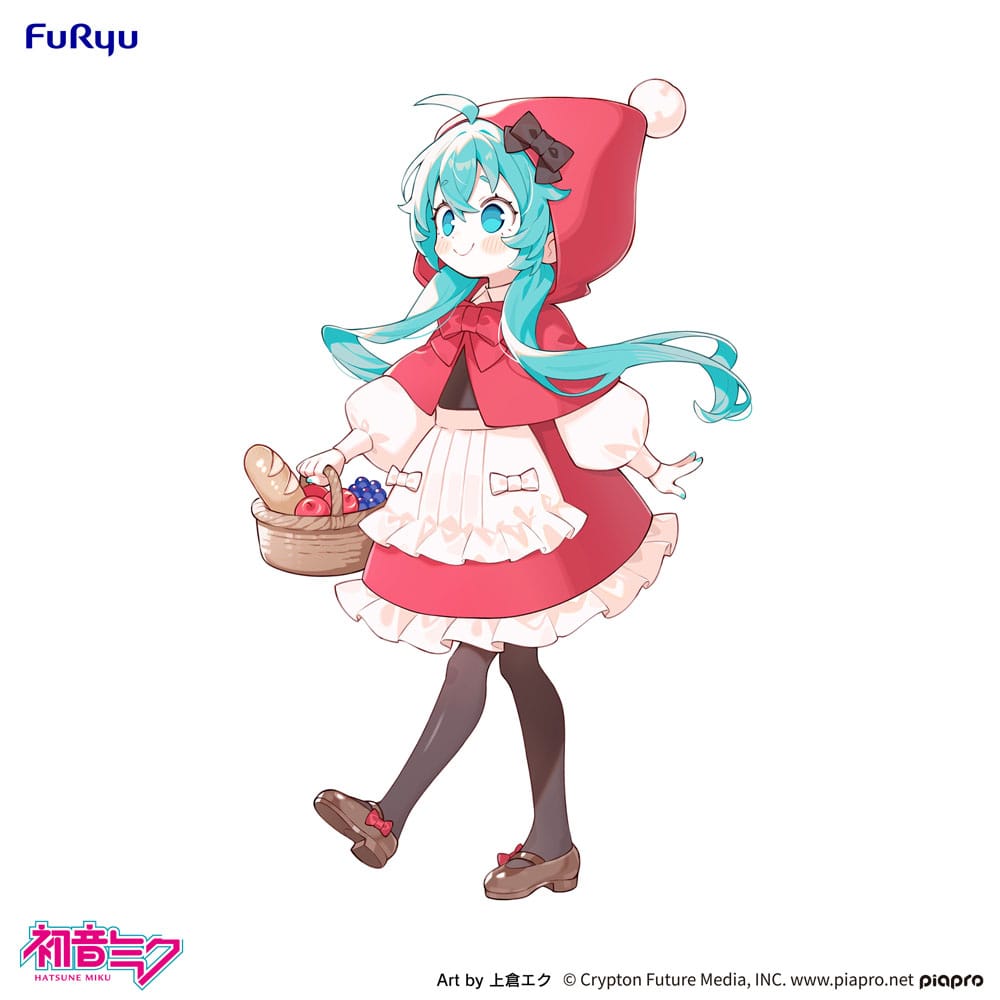 Hatsune Miku Desktop Fairy PVC Statue: Hatsune Miku Little Red Riding Hood Ver., 16 cm