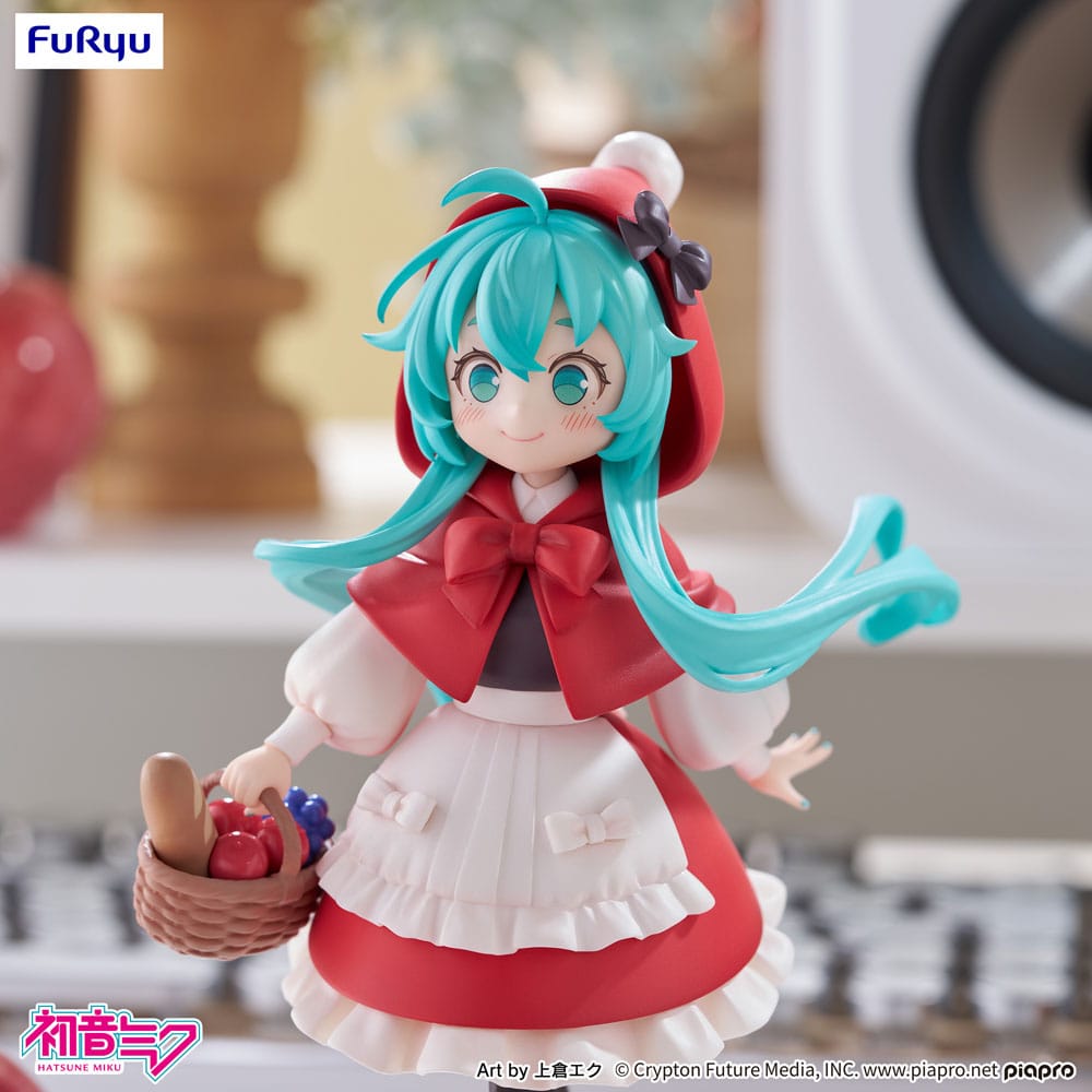 Hatsune Miku Desktop Fairy PVC Statue: Hatsune Miku Little Red Riding Hood Ver., 16 cm