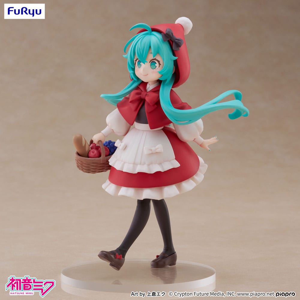 Hatsune Miku Desktop Fairy PVC Statue: Hatsune Miku Little Red Riding Hood Ver., 16 cm