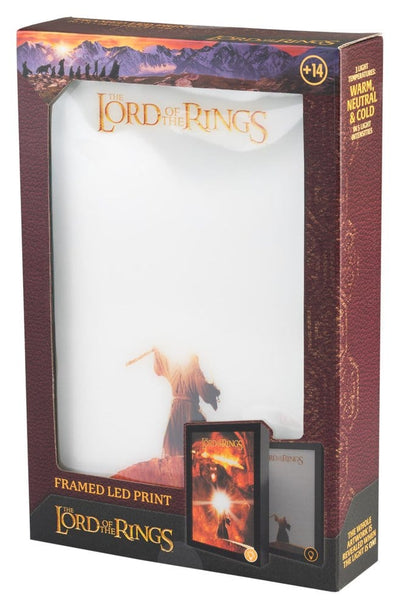 Der Herr der Ringe Gerahmtes LED-Panel 28 x 20 cm