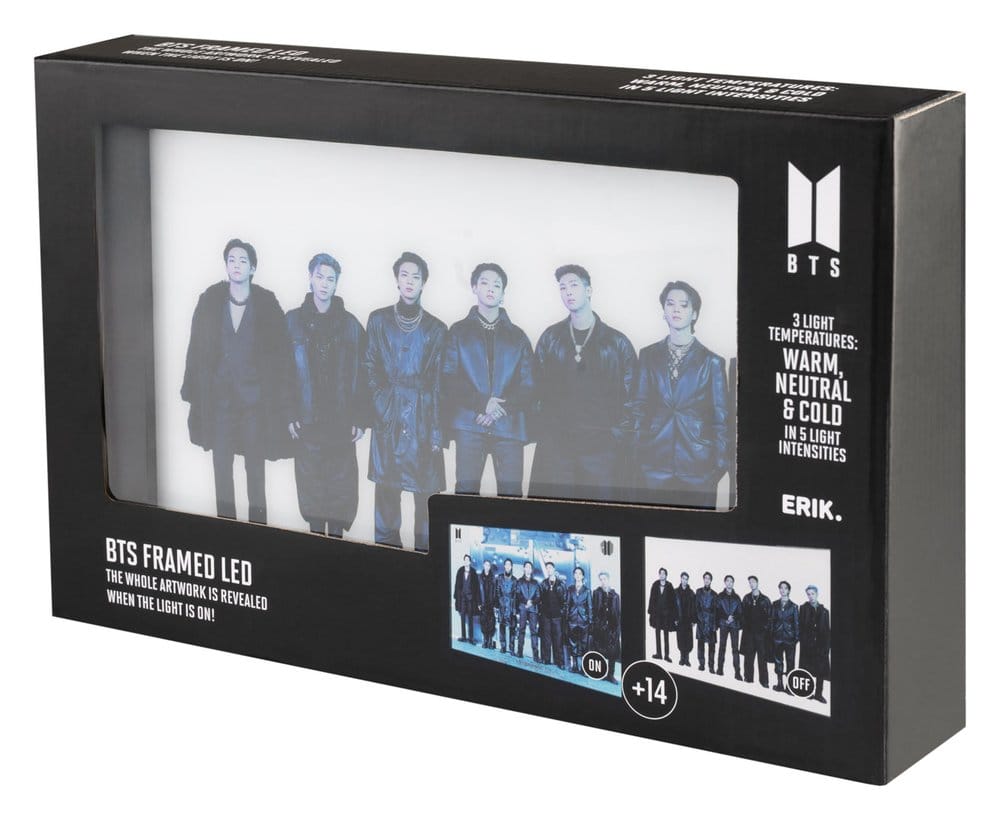 BTS Gerahmter LED Druck