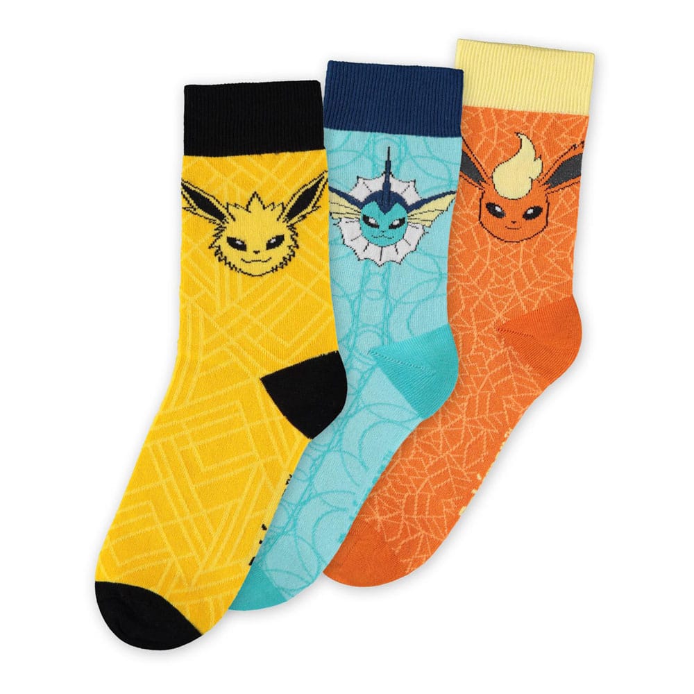 Pokémon Socken 3er-Pack Evoli Evolution 43-46