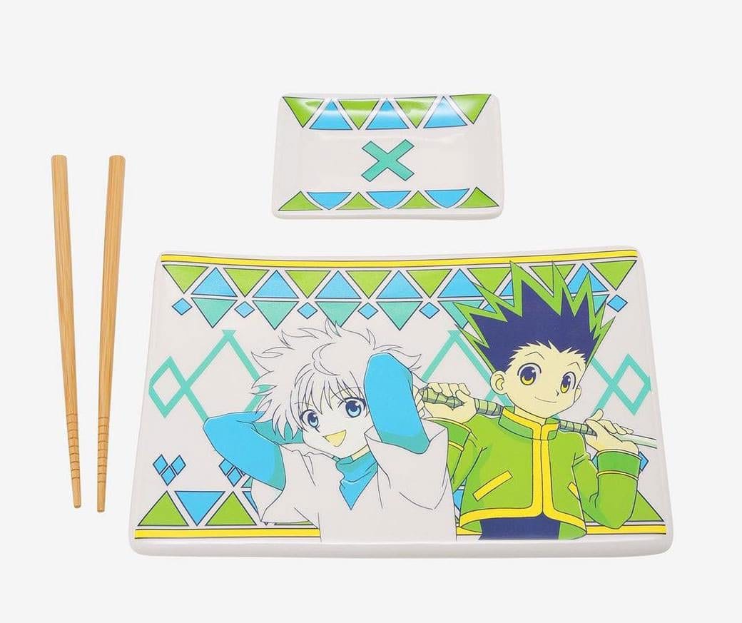 Hunter x Hunter Ceramic Sushi Set with Gon & Killua Chopsticks