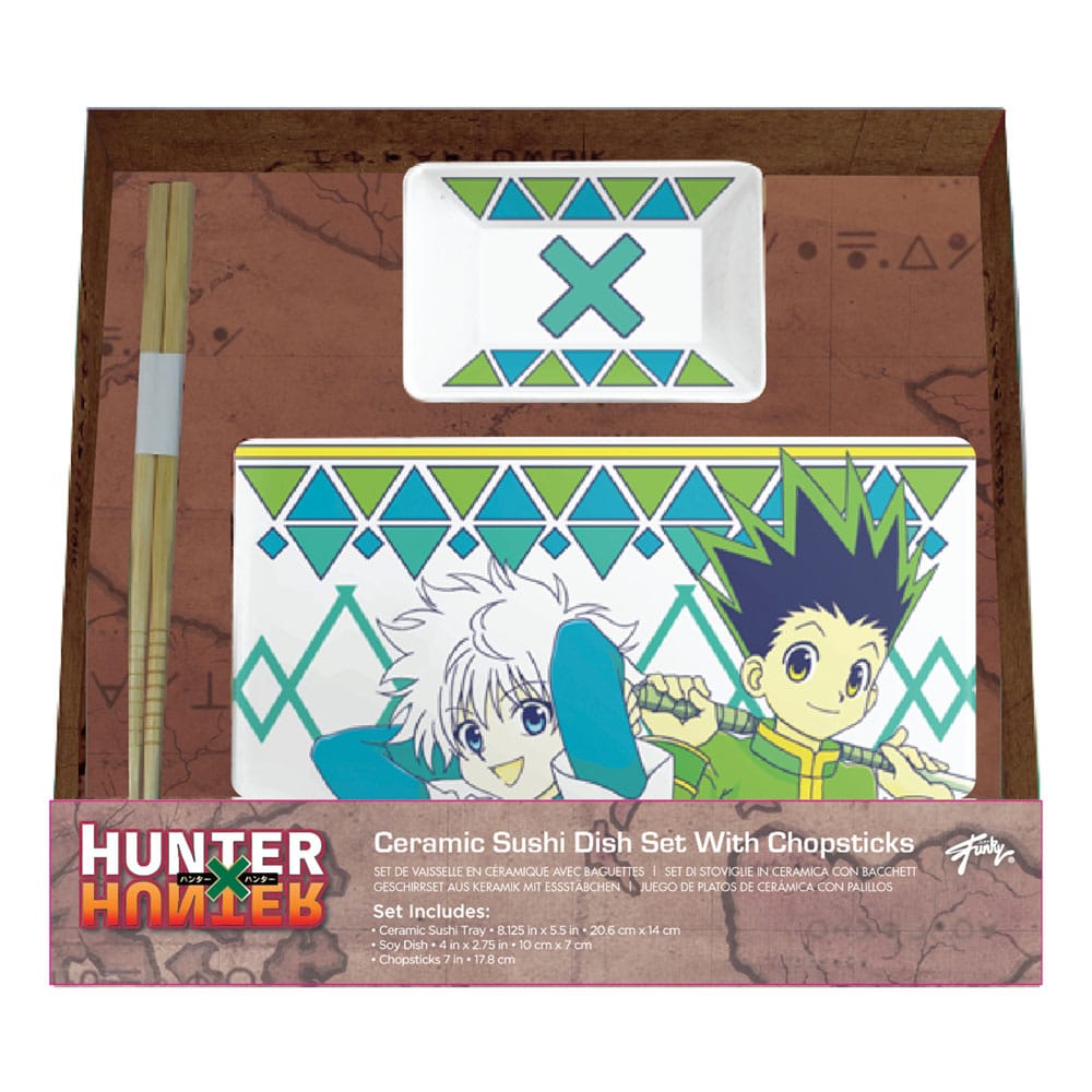 Hunter x Hunter Ceramic Sushi Set with Gon & Killua Chopsticks