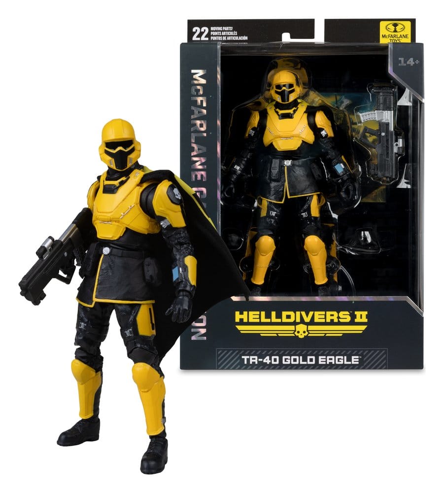 Helldivers II McFarlane Gaming Edition Actionfigur T4-40 Gold Eagle 18 cm