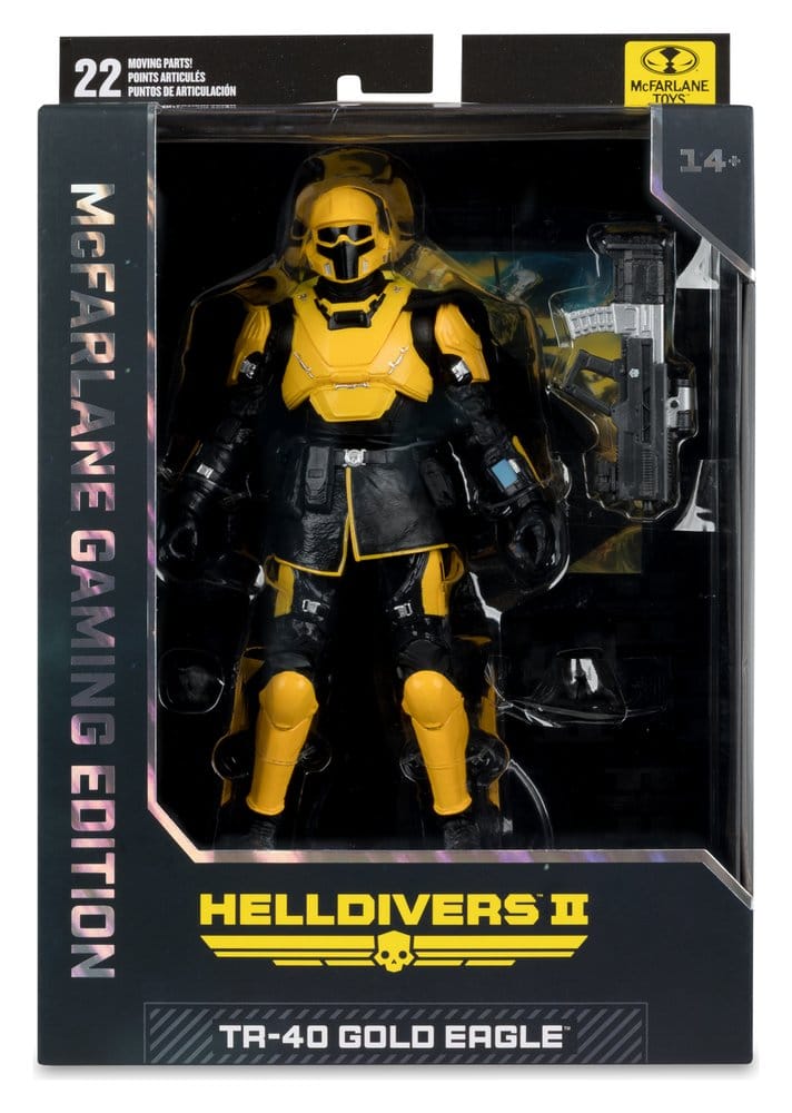 Helldivers II McFarlane Gaming Edition Actionfigur T4-40 Gold Eagle 18 cm
