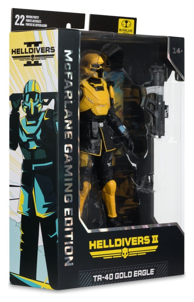 Helldivers II McFarlane Gaming Edition Actionfigur T4-40 Gold Eagle 18 cm