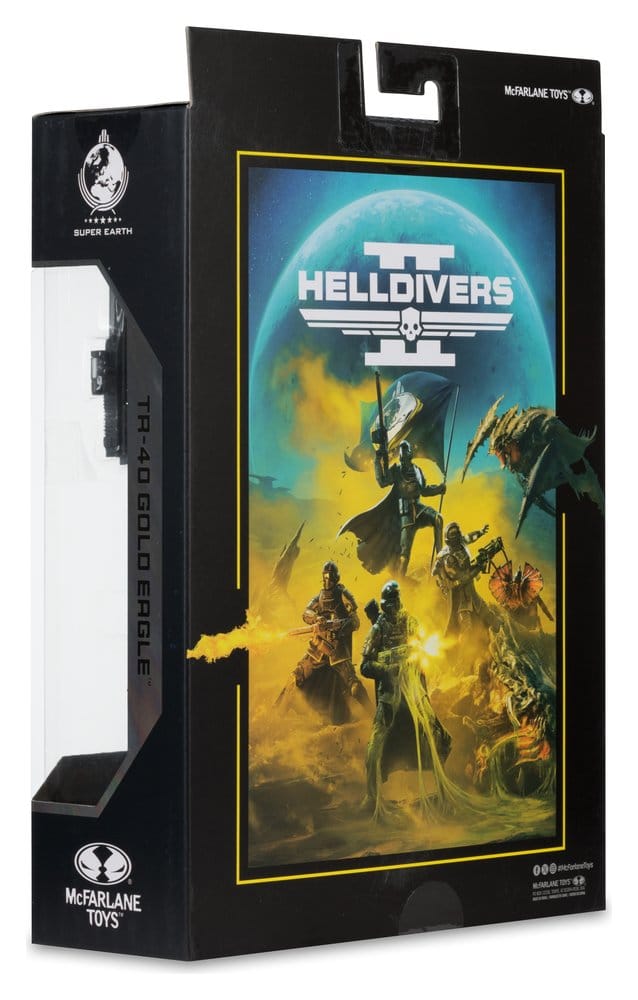 Helldivers II McFarlane Gaming Edition Actionfigur T4-40 Gold Eagle 18 cm