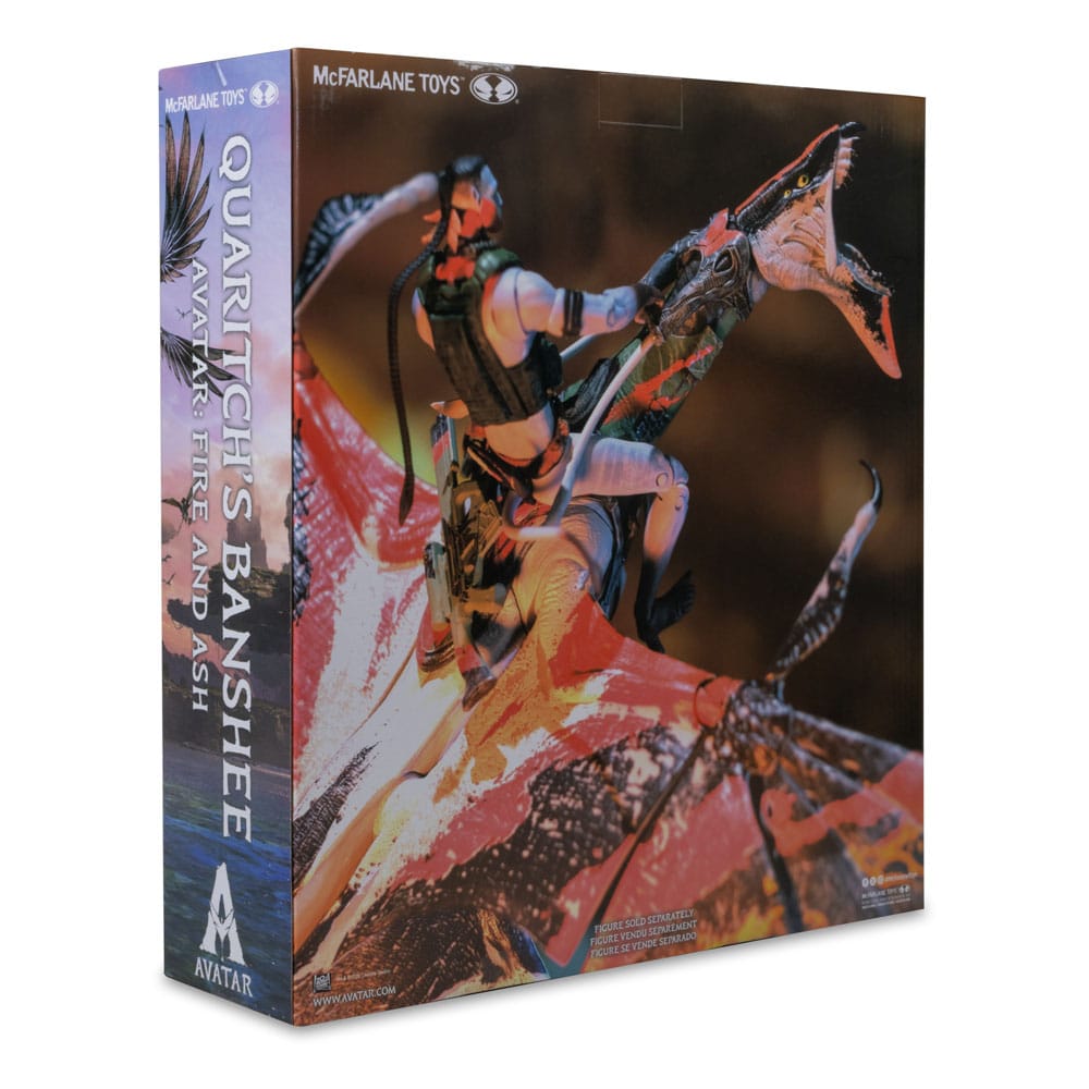 Avatar: Fire and Ash Action Figure Quaritch's new Banshee