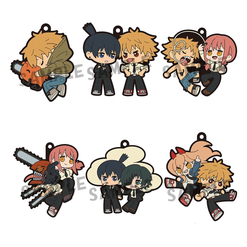 Chainsaw Man Rubber Mascot Buddycolle Gummi-Anhänger 6 cm